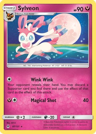 Sylveon 087/131 [SM  Forbidden Light]  - Reverse Holofoil