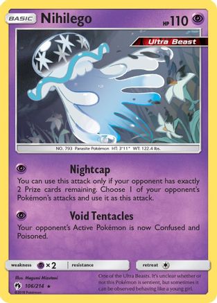 Nihilego 106/214 [SM  Lost Thunder]  - Reverse Holofoil
