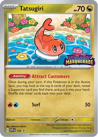 Tatsugiri 118 [SV Scarlet & Violet Promo Cards]  - Holofoil