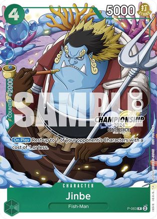 Jinbe (CS 2024 Event Pack Finalist) (P-063)  [One Piece Promotion Cards] Foil