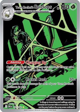 Team Rocket's Spidops 187/182 [SV10 Destined Rivals]  - Holofoil