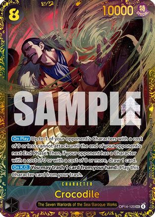 Crocodile - OP14-120 (CS26-27 Regionals Season 1) (OP14-120)  [One Piece Promotion Cards] Foil
