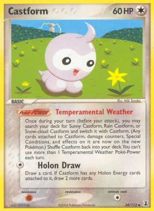 Castform 034 [Delta Species]  - Reverse Holofoil