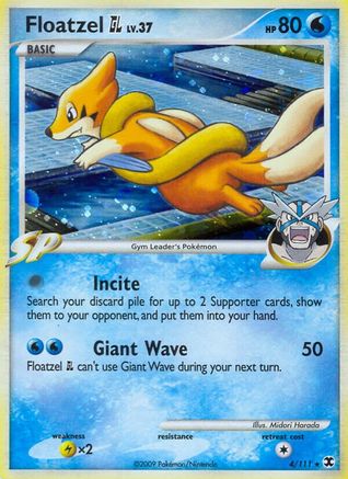 Floatzel GL 004 [Rising Rivals]  - Holofoil